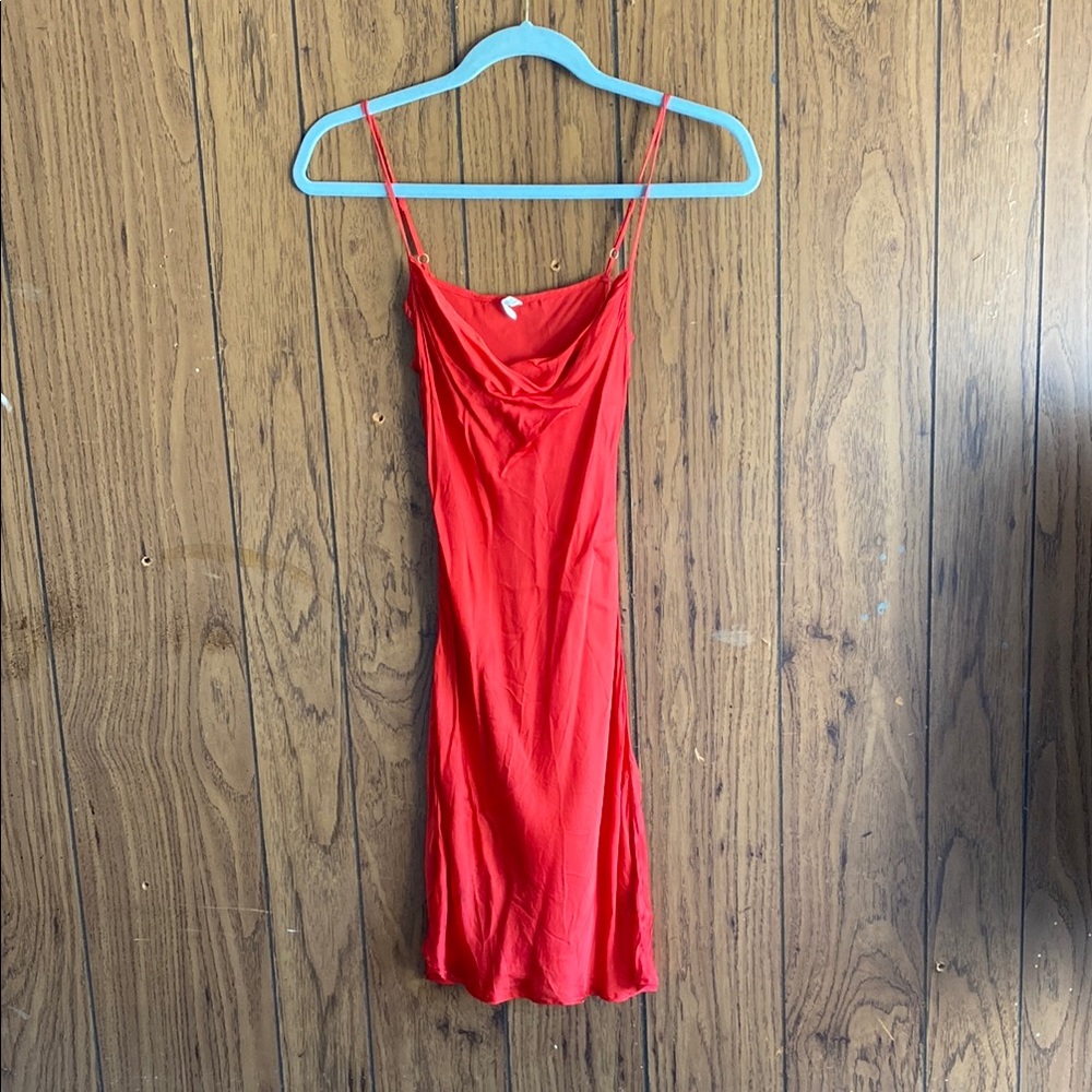Urban Outfitters Mallory Cowl Slip Mini Dress